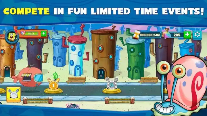لعبة spongebob krusty cook off مهكرة اخر اصدار للاندرويد