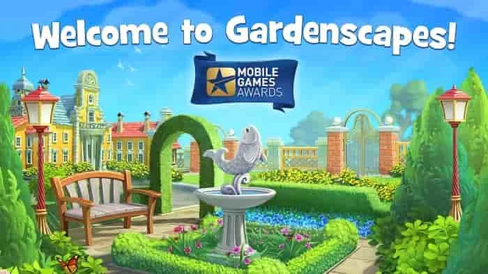تحميل لعبة gardenscapes مهكرة اخر اصدار