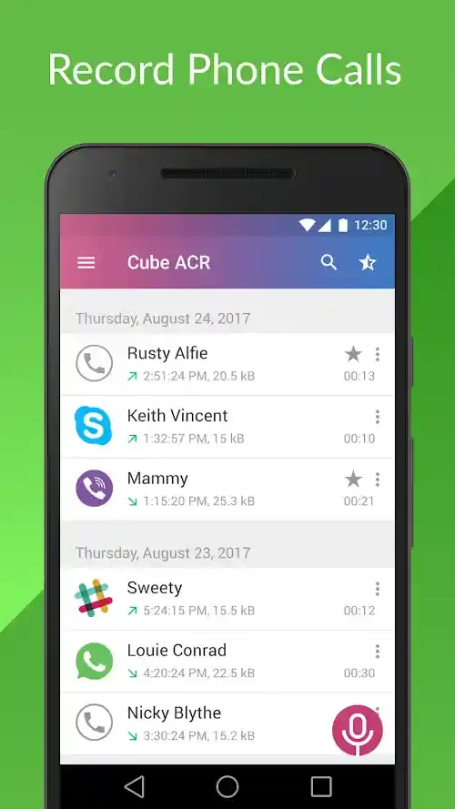 تحميل تطبيق cube call recorder acr premium مهكر اخر اصدار