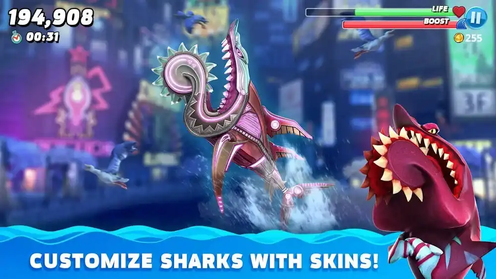 تحميل لعبة hungry shark world مهكرة 2023 للاندرويد